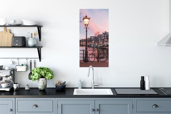Affiche Amsterdam au crépuscule - 40x80 cm