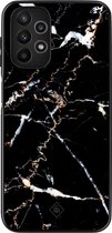 Casimoda® hoesje - Geschikt voor Samsung Galaxy A13 4G - Marmer Zwart - Zwart TPU Backcover - Marmer - Zwart