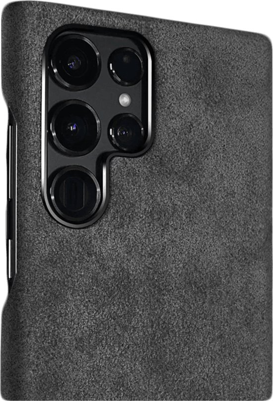 Samsung Galaxy S23 Ultra Alcantara Case Space Grey bol