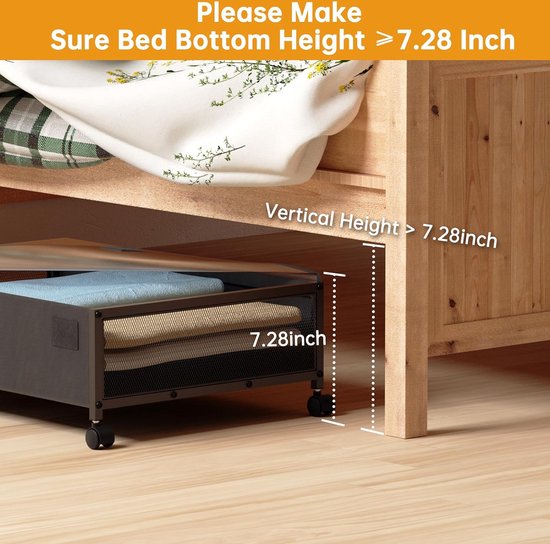 Opbergcontainers Onder Het Bed Met Wielen - 2 Stuks - Grote Capaciteit Voor Schoenen Kleding En Speelgoed Organizer Met Deksel