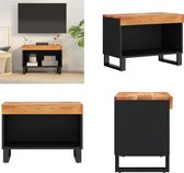 vidaXL Tv-meubel 60x33x43-5 cm massief acaciahout - Tv-kast - Tv-kasten - Tv-meubel - Hifi-meubel