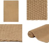 vidaXL Vloerkleed rechthoekig 160x230 cm jute naturel - Vloerkleed - Vloerkleden - Mat - Vloermat