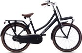 Vélo de transport Nogan Cargo - Vélo pour filles - 24 pouces - Zwart mat