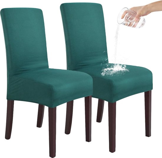 Leeyunbee Set van 6 stretch eetkamerstoelhoezen, Jacquard Spandex Dining Parsons Chair Slipcover, afneembare wasbare stoelbeschermer, stoelbekleding voor eetkamer, bruiloft, hotel, banket (grijs