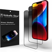 Umbrella Glass® - iPhone 14 Plus - Confidentialité - Compatible avec les coques - Protecteur d'écran
