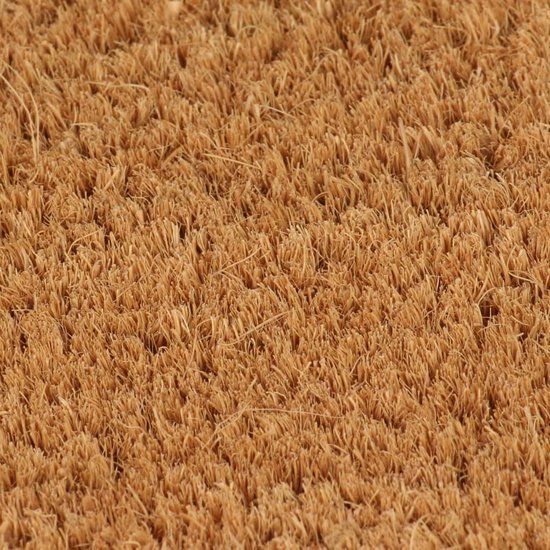 Close-up van naturel kokosvezel voor een deurmat.