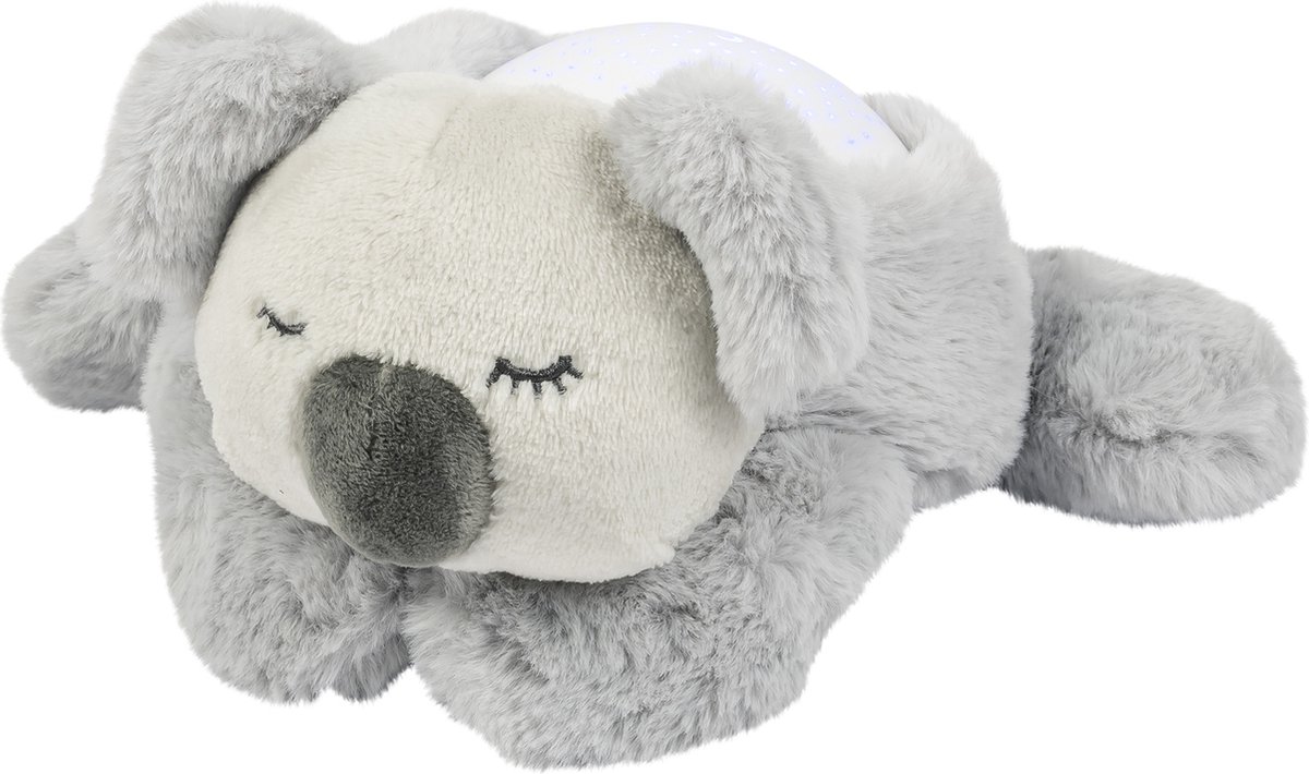 Nattou Koala - nachtlampen - projector - knuffel - 26 cm - Koala Grijs