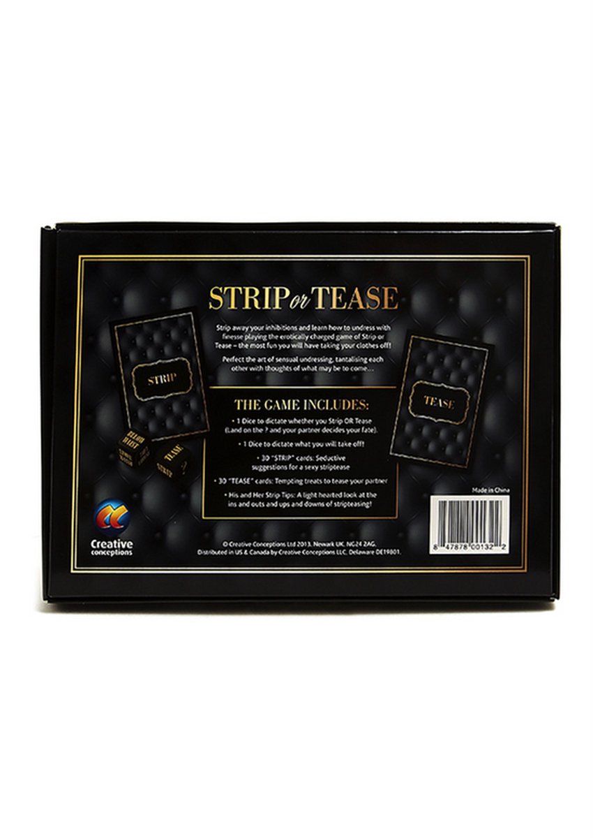 Adult Games - Strip or Tease - Sexy Dice Card Game