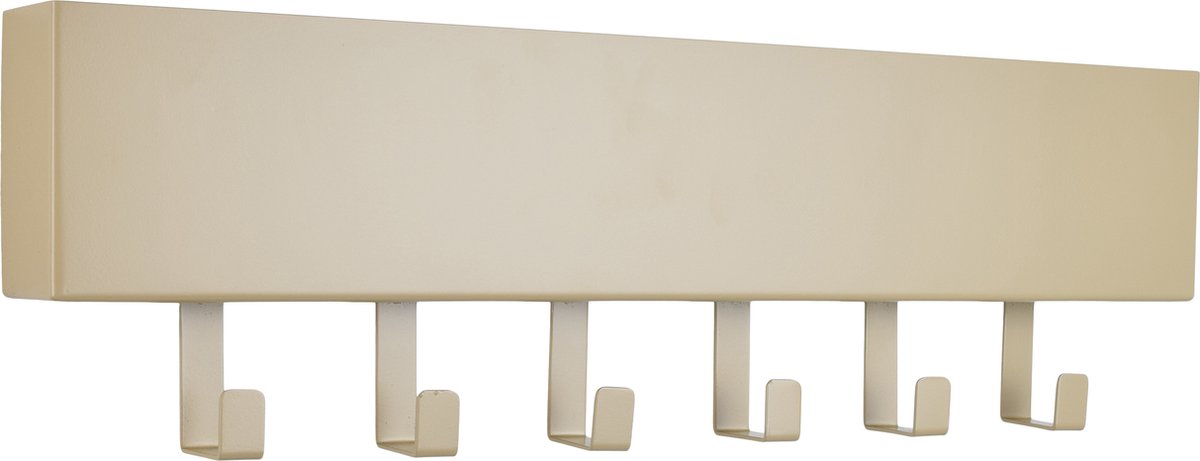 LOFT42 Mula Wandkapstok - 61x19x6 - Beige - Metaal - 6 haken