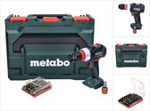 Metabo BS 18 LT BL Q Accuboormachine 18 V 75 Nm borstelloos + bitset 32 stuks + metaBOX - zonder accu, zonder oplader