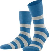 FALKE sokken block stripe blauw & grijs - 39-41