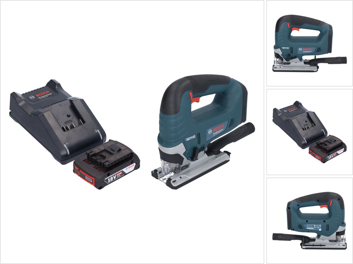 Bosch GST 18V-125 B Professional accu-decoupeerzaag 18 V 125 mm borstelloos + 1x accu 2,0 Ah + oplader
