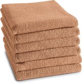 Bol.com DDDDD - 6x Keukendoek - Logo - 50x55 cm - pastel peach - Set van 6 stuks aanbieding