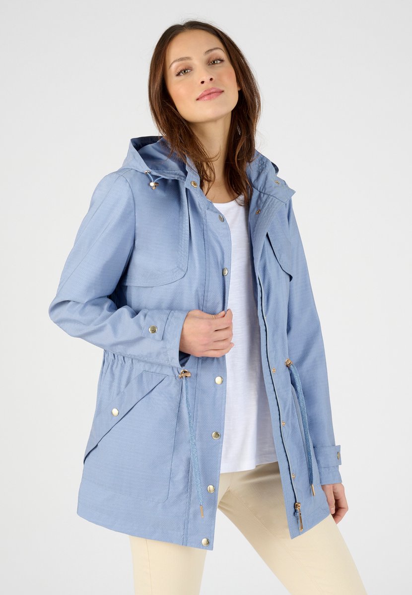 Damart Lichtgewicht flexibele parka Dames – 50-52 Blauw