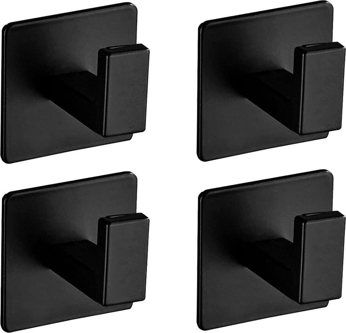 Aluminium Haakjes - 4-delige Set, ophang haak voor handdoek, kleding enz.