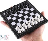 MS MixStore® - Opvouwbaar schaakbord - 13 x 13cm - mini schaak bord - Schaakspel -
