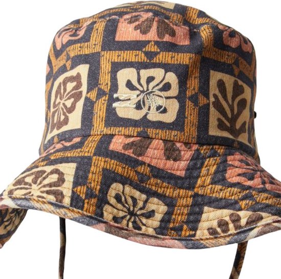Billabong Roxy Corals Wide Brim Vissershoed - Black Multi | bol
