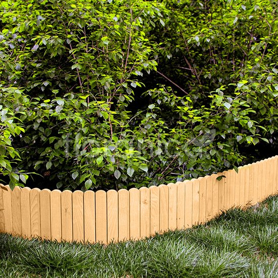 Floranica® Rollborder comme clôture de jardin 203x30 cm en bois comme bord  de lit,... | bol