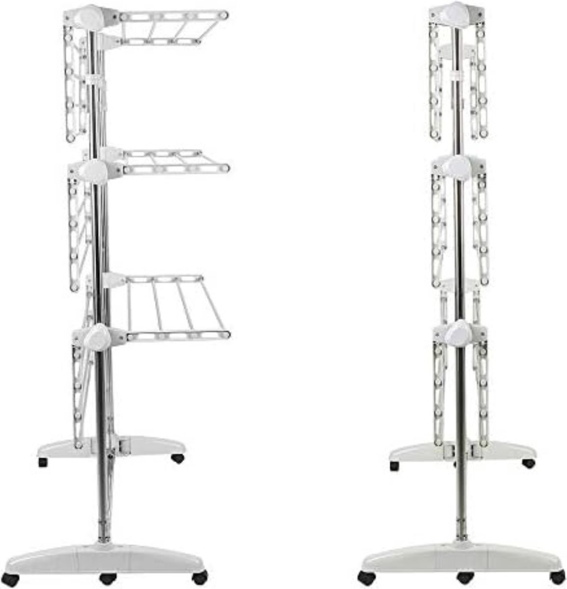 Goedkoopste Wasrek Inklapbaar Op Wieltjes - Wasrek Staand - Droogrek Op Wieltjes - Wasrek Op Wieltjes