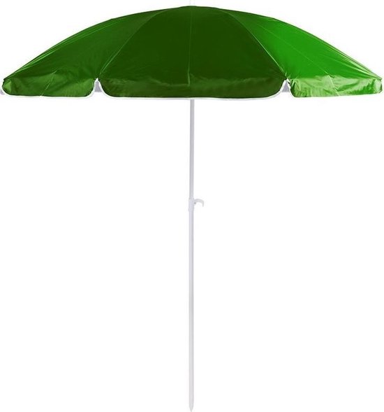 kruising Vouwen Ijveraar Verstelbare strand/tuin parasol groen 200 cm - UV bescherming - Voordelige  parasols | bol.com