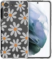 iMoshion Hoesje Geschikt voor Samsung Galaxy S21 Hoesje Siliconen - iMoshion Design hoesje - Meerkleurig / Daisy Flower