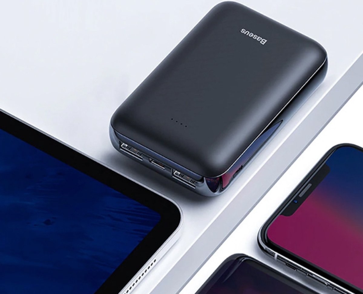 DrPhone SwiftCharge - Nood 10000 mAh powerbank – Draagbare Powerbank - Ingebouwde Beveiliging - Smartphone / Horloge lader - Zwart — cadeau in Gadgets - foto 3