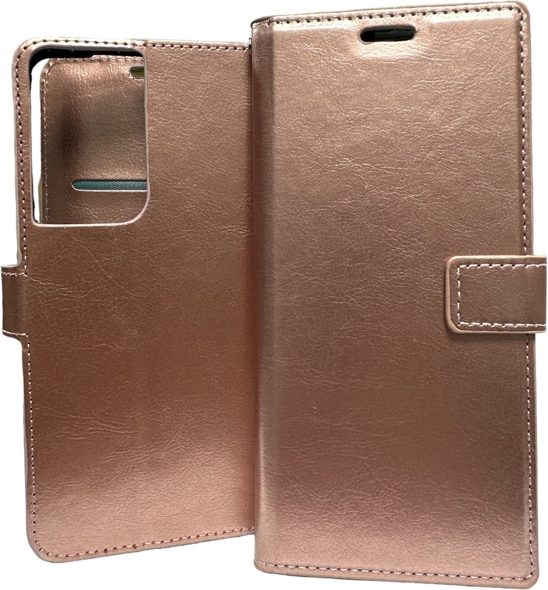 Portemonnee Book Case Hoesje Geschikt voor: Samsung Galaxy S20 Ultra rosegoud