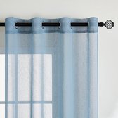 Transparante raamgordijnen, Glad, Elegant, voor Ramen/Gordijnen/behandeling voor Slaapkamer, Woonkamer, 140 X 137 cm