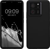 kwmobile telefoonhoesje geschikt voor Xiaomi 13T / 13T Pro - Hoesje met siliconen coating - Smartphone case in zwart