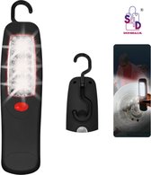 S4D® - Draagbare Inspectielamp - Looplamp - Werklamp - 24x LED'S - Sterk LED Verlichting - Draaibaar Ophanghaak - Magneet - Veel Licht En Lekker Compact