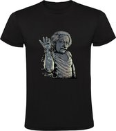 Einstein strooit Heren T-shirt - natuurkunde - slim - hoogbegaafd - studeren - intelligentie - wiskunde - school - studie - grappig