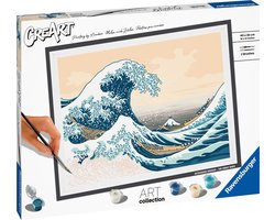 Ravensburger CreArt Hokusai: The Great Wave - Schilderen op nummer voor volwassenen