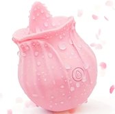 Lovemy® Roze Tong Roos Vibrator - 10 Standen, Waterproof, Clitoris Licking, Rosé Vibrator Speeltjes voor Vrouwen"