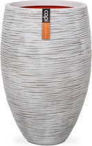 Capi Europe - Vase élégant deluxe Rib NL - 56x84 - Ivoire - Pour intérieur et extérieur - KOFI1132