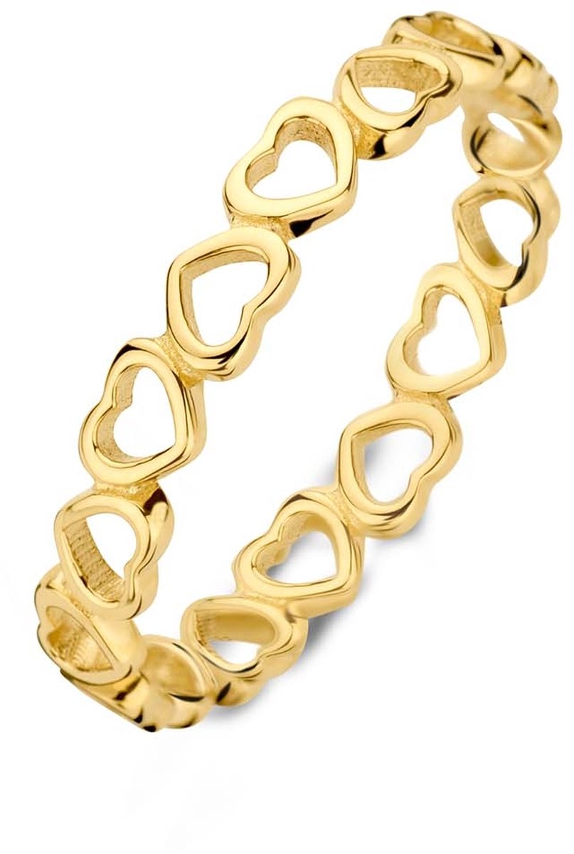Jackie Gold - JKR22.223 - Corazon - Ring-54 is maat 17.25