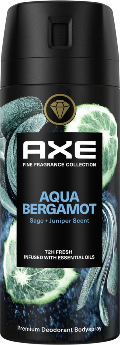 Goedkoopste AXE Fine Fragrance Collection Aqua Bergamot - Premium Deodorant Bodyspray - 150 ml