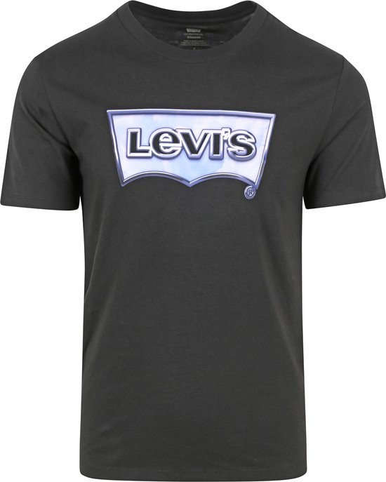 Levi's - T-shirt graphique Original Chrome Zwart - Homme - Taille S - Coupe régulière