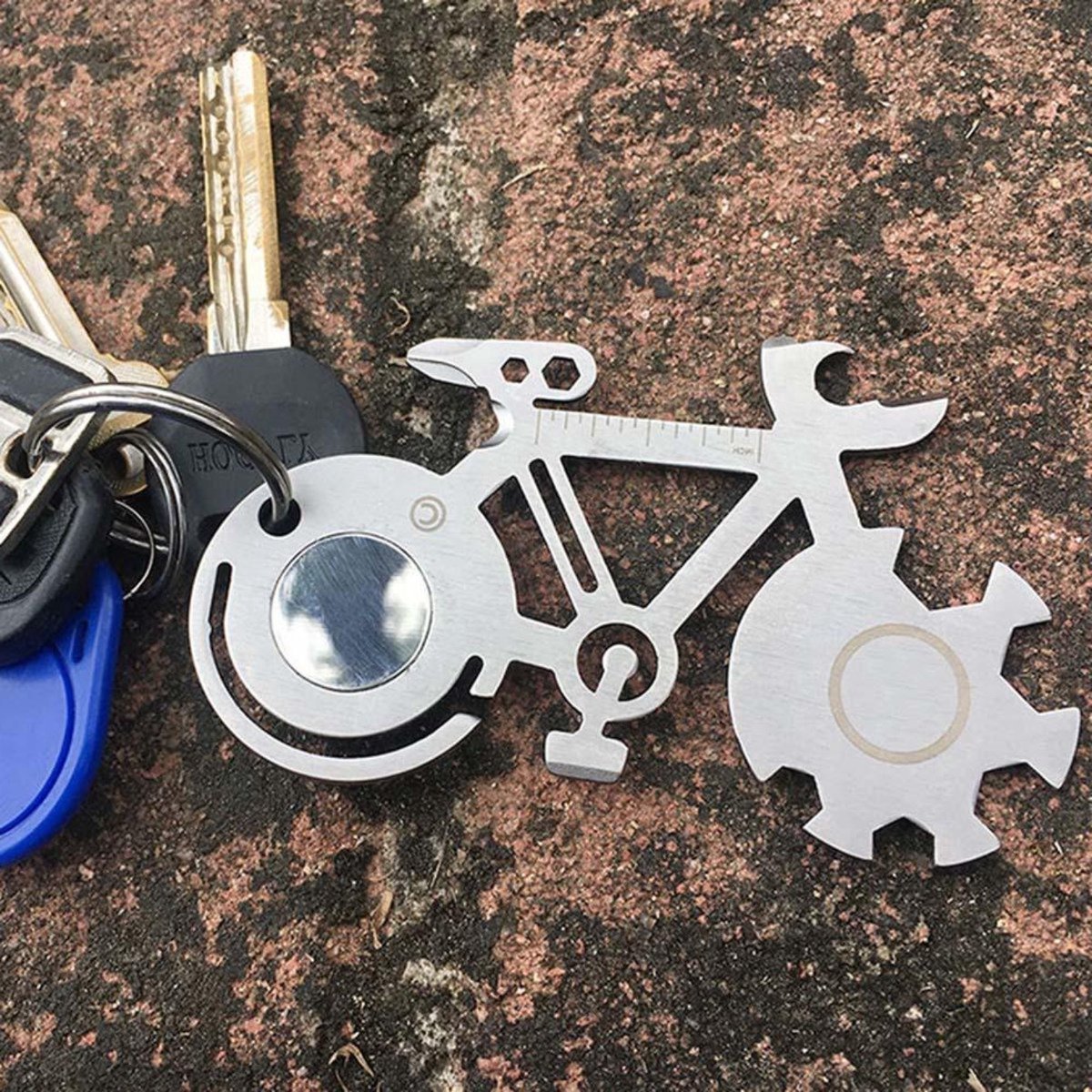 New Age Devi - "Fiets Multitool | RVS Gereedschap voor Fietsreparatie | Must-Have Gadget voor Fietsers"