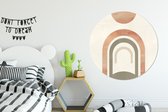 Wall Circle - Wall Circle Indoor - ⌀ 140 cm - Plastique - Design - Rose - Abstrait