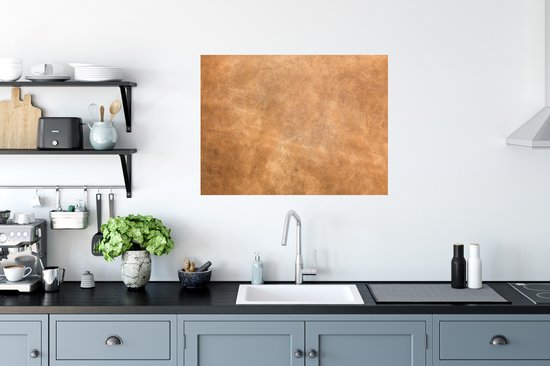 Stickers muraux - Sticker Foil - Cuir - Structure - Aspect Cuir - Marron - 80x60 cm - Film Adhésif - Stickers muraux Chambre Enfant - Papier Peint Auto Adhésif