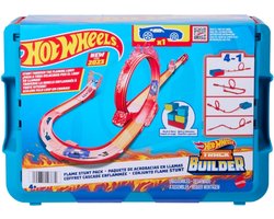 foto van Hot Wheels Track Builder - Vlammenstunt set - Racebaan