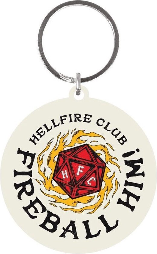 Netflix - Stranger Things - "Fireball Him!" Rubberen Sleutelhanger 6cm