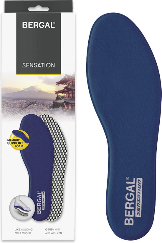 Bergal inlegzolen | Model: Sensation | Maat: 46 | Memory support foam | bol