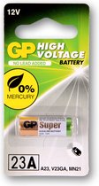 GP Super Alkaline 23A 12V Batterij MN21 | Loodvrij & 0% Kwik | Langdurige Energie voor Elektronica | 1 stuk