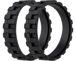 kwmobile 2x banden voor robotstofzuigerwielen - geschikt voor iRobot Roomba 500/600/700/800/900/i/e/s series - Vervangingsset bandjes set van 2