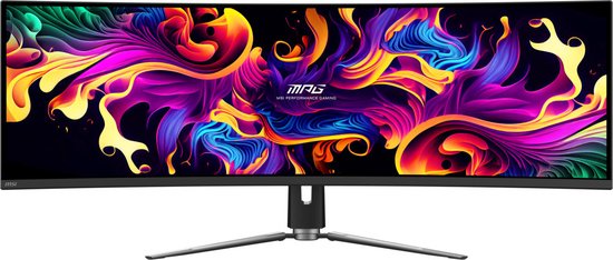 MSI MPG 491CQP QD-OLED - Curved Ultrawide Gaming Monitor - 144 Hz - USB-C PD 90W