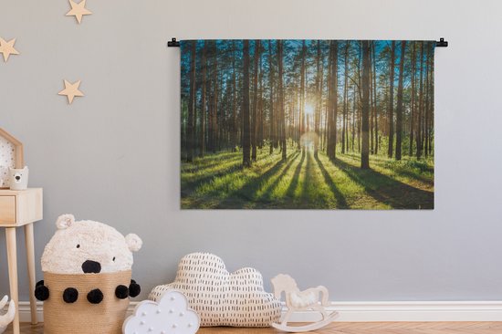 Dsnyu Wandtapijt voor slaapkamer natuur, vintage wandtapijt bomen