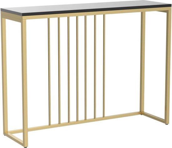Table console étroite , table d'entrée avec structure en bois
