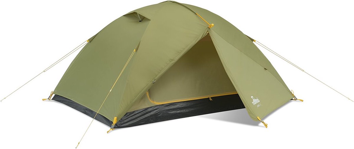 NOMAD® Jade Koepeltent 2 personen | Groen | Slechts 3KG | 2 Persoons Tent Met Binnentent | Waterdicht & Ventilerend | Incl Hoes