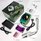 50W Professionele 35000Rpm Elektrische Nagelboormachine Voor Manicure Boor Nagel Draaibank Lage Ruis Snijders Dossier Kit Freesmachine